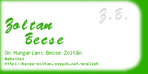 zoltan becse business card